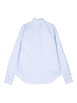 Chemise en coton à rayures Aspesi bleu