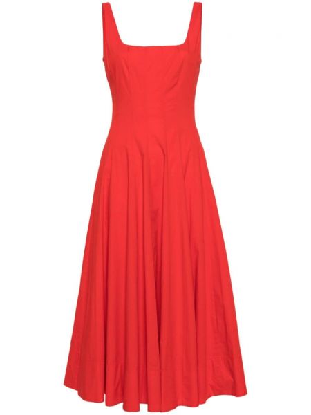 Sukienka midi Staud czerwona