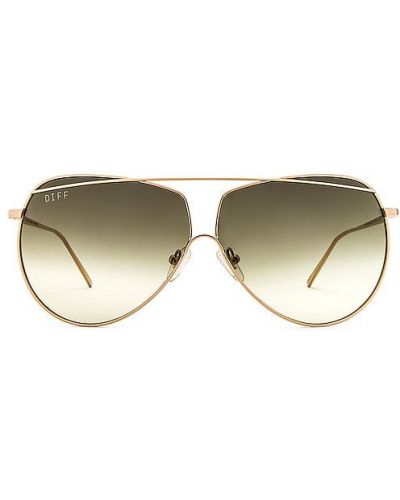 Gafas de sol con efecto degradado Diff Eyewear dorado