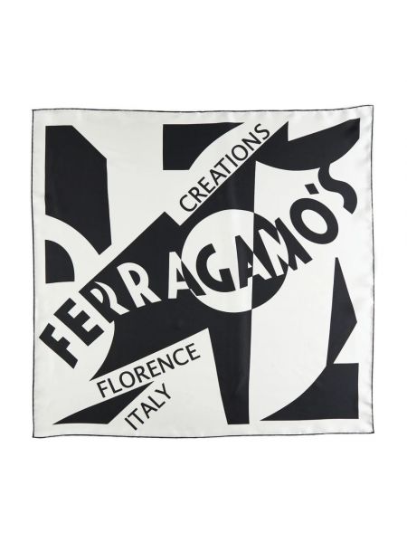 Pañuelo de seda Salvatore Ferragamo negro