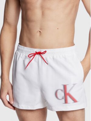 Pantaloni scurți Calvin Klein Swimwear alb