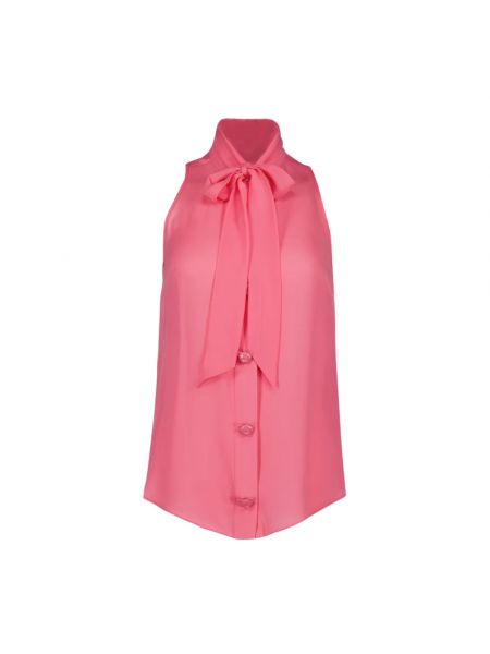 Kragen bluse mit schleife Moschino pink