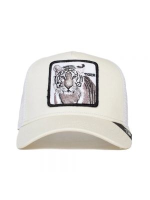 Gorra con rayas de tigre Goorin Bros blanco