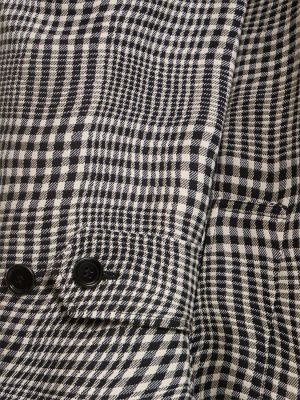 Cappotto di seta a quadri Burberry grigio