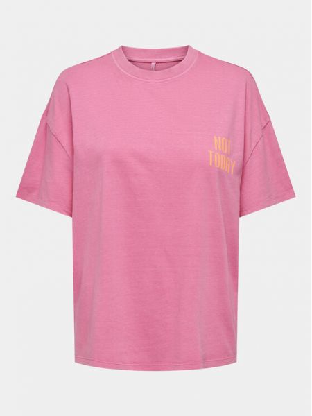 Priliehavé tričko Only ružová