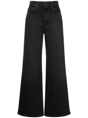 Bootcut džínsy s vysokým pásom Acne Studios čierna