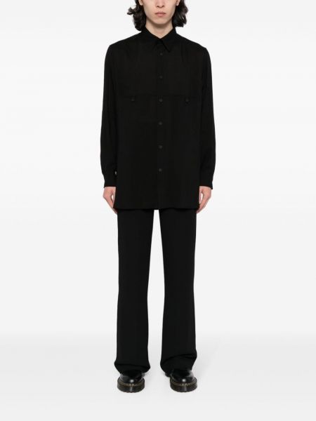 Hemd mit geknöpfter Yohji Yamamoto schwarz