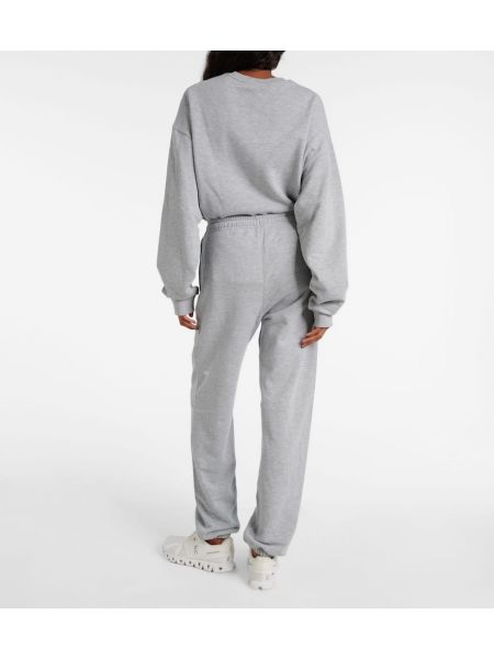 Pantalon de sport en coton Alo Yoga gris