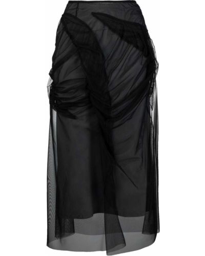 Falda de cintura alta Maison Margiela negro