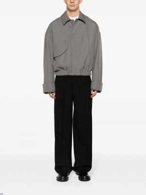 Kalhoty relaxed fit Jacquemus černé