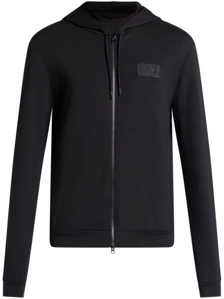 Sweatshirt med lynlås Ea7 Emporio Armani sort