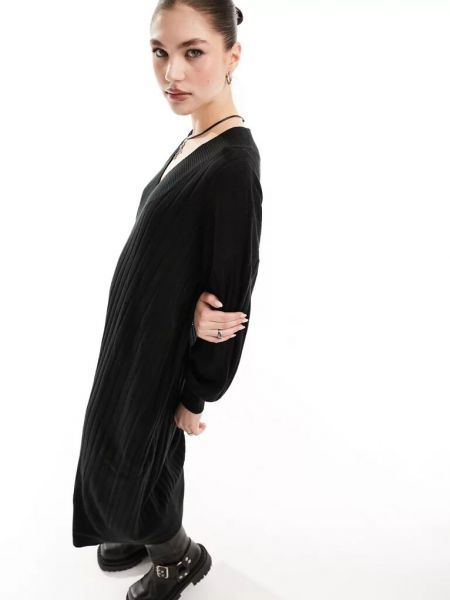 Платье миди с v-образным вырезом Vero Moda черное