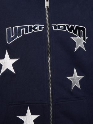 Mikina s kapucí na zip s hvězdami Unknown