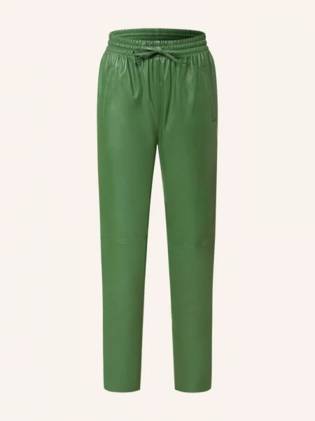 Кожаные спортивные штаны Oakwood зеленые