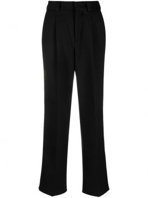 Bavlněné rovné kalhoty Soulland černé