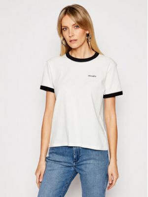 T-shirt large Wrangler blanc