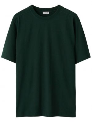 Bavlněné tričko Burberry zelené