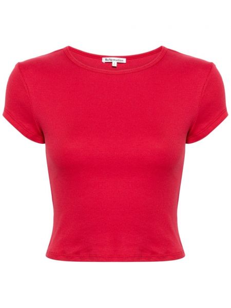 T-krekls Reformation sarkans
