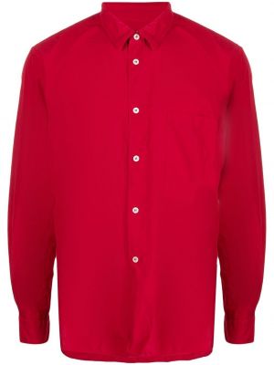 Koszula z kieszeniami Comme Des Garcons Homme Plus czerwona
