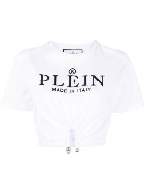 Tričko s výšivkou Philipp Plein biela