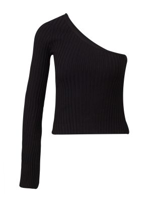 Viskózový nylonový priliehavý sveter Urban Classics - čierna