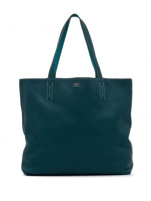 Obojstranná nákupná taška Hermès Pre-owned modrá