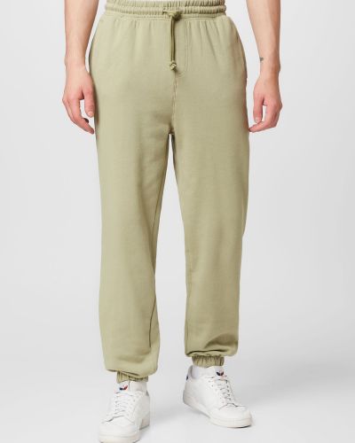 Памучни спортни панталони Cotton On зелено