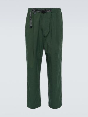 Pantaloni chino di nylon And Wander verde