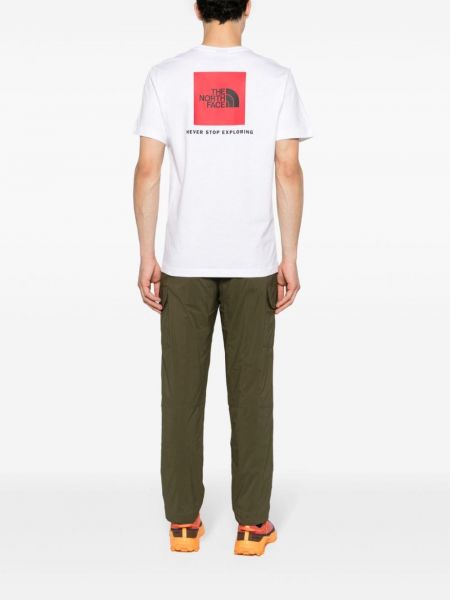 Kokvilnas t-krekls ar apdruku The North Face balts