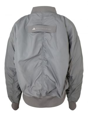 Bomber bunda na zip Adidas By Stella Mccartney šedá