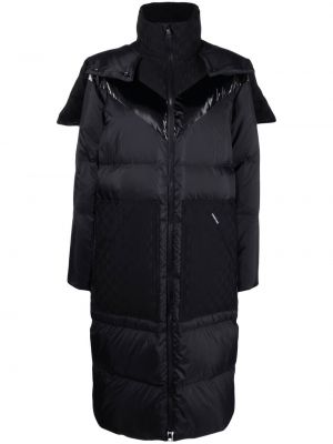 Палто с качулка Karl Lagerfeld черно