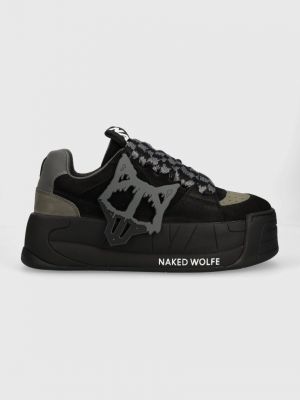 Bőr sneakers Naked Wolfe fekete