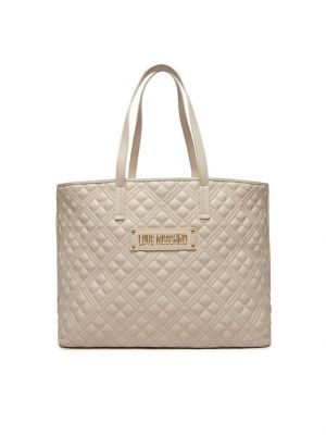 Gesteppte shopper handtasche mit taschen Love Moschino
