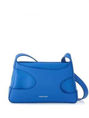 Δερμάτινη τσάντα Ferragamo μπλε