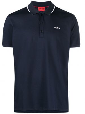 Polo krekls ar apdruku Hugo zils