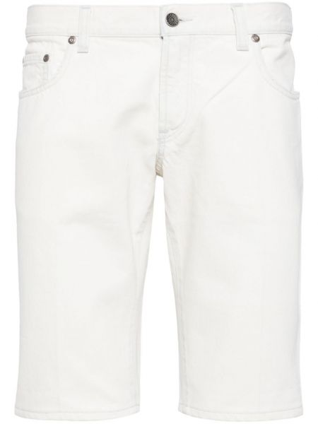 Kratke jeans hlače Dolce & Gabbana bela