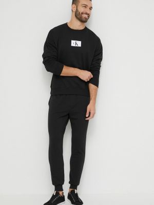 Bluza bawełniana z nadrukiem Calvin Klein Underwear czarna