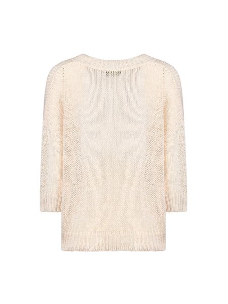 Suéter de nailon de algodón Roberto Collina beige