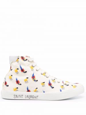 Zapatillas con estampado Saint Laurent blanco