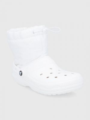 Зимние ботинки Crocs белые