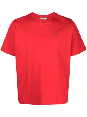 Βαμβακερή μπλούζα με σχέδιο Coperni κόκκινο