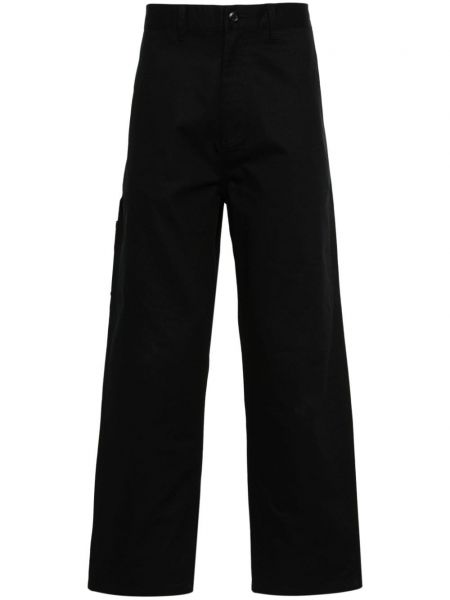 Ravne hlače Carhartt Wip črna