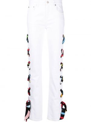 Bootcut jeans mit print ausgestellt Pucci weiß