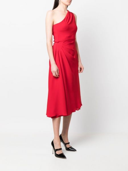 Červené hedvábné šaty Christian Dior