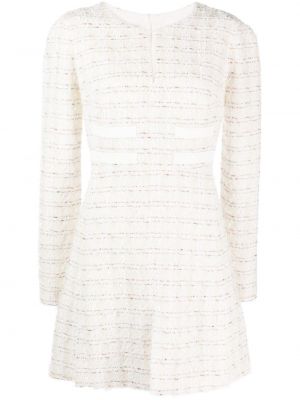 Μάξι φόρεμα tweed Giambattista Valli λευκό