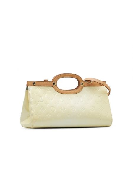 Bolsa de hombro de cuero Louis Vuitton Vintage beige