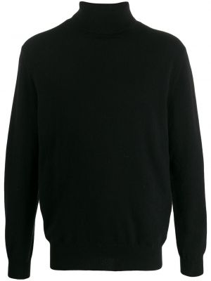 Jersey de cuello vuelto de tela jersey N.peal negro