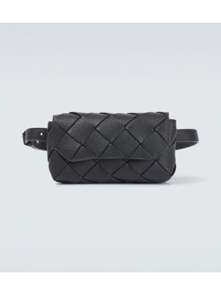 Læder taske Bottega Veneta sort