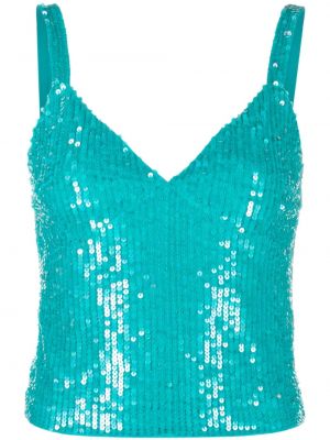 Top con paillettes P.a.r.o.s.h. blu