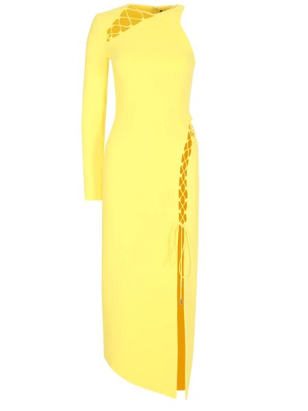 Коктейльное платье David Koma желтое